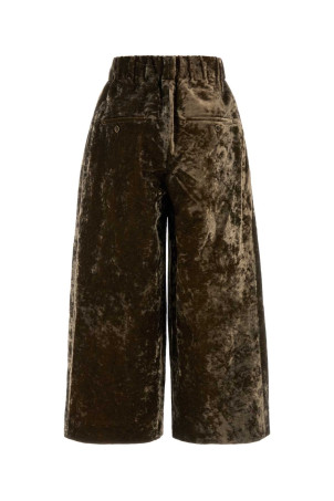 Brown velvet Poetic wide-leg pant UMA WANG (UP3007)