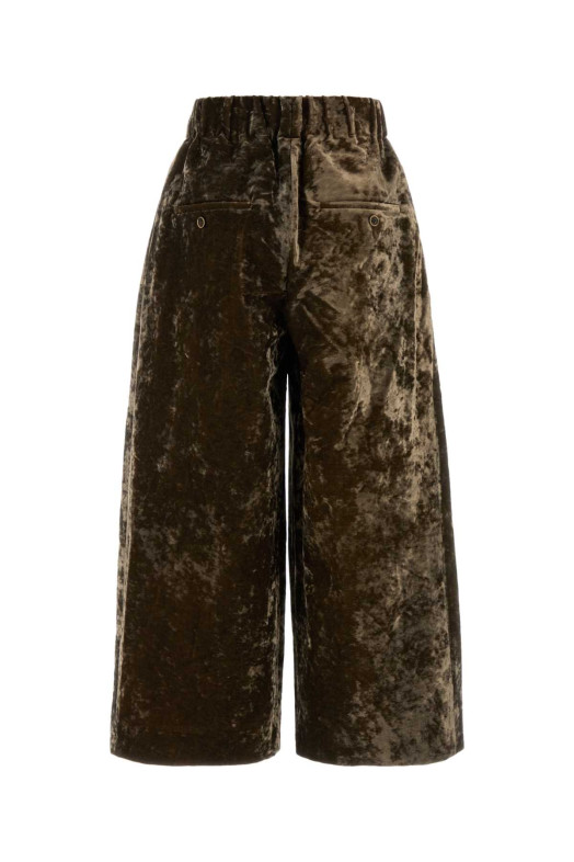 Brown velvet Poetic wide-leg pant UMA WANG (UP3007)