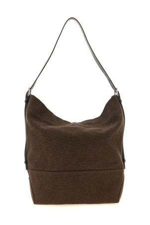 'Belted Tote' shoulder bag Brown