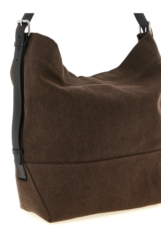 'Belted Tote' shoulder bag Brown