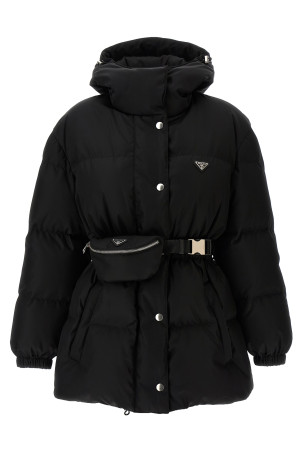 Pouch down jacket Black