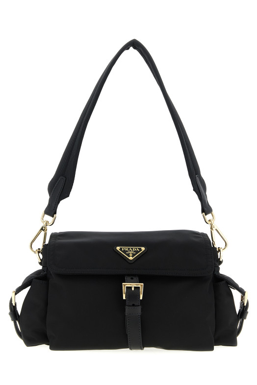 'Prada Explore' medium shoulder bag  Black