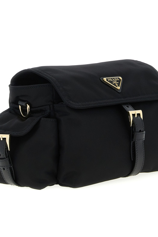 'Prada Explore' medium shoulder bag  Black