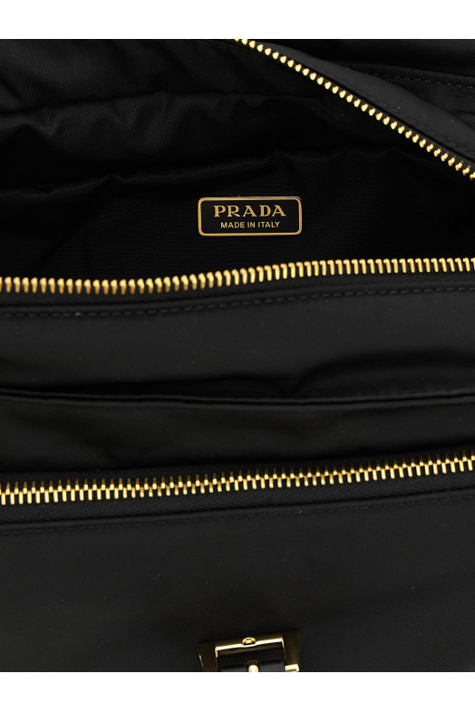 'Prada Explore' medium shoulder bag  Black