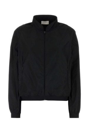 Black polyester windbreaker Black THE ROW (10946W4564)