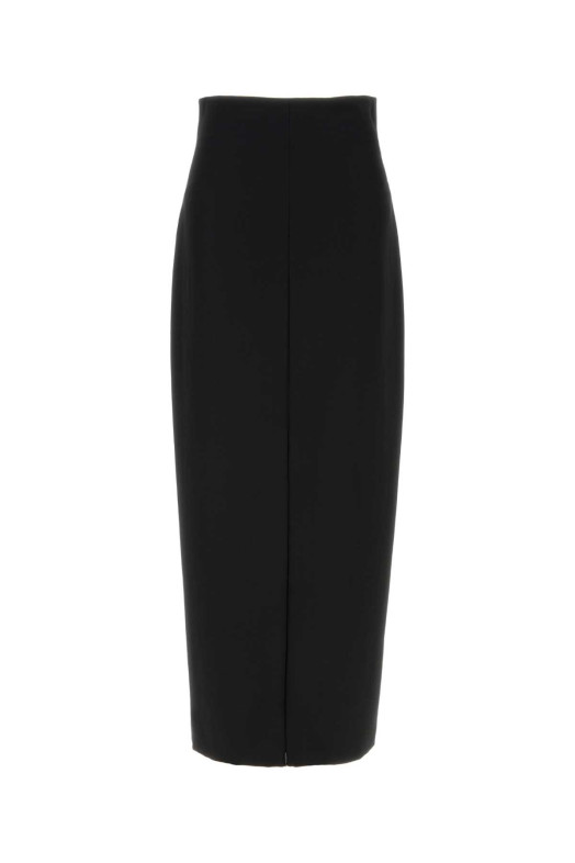 Black wool Iphora skirt Black THE ROW (11044W3273)