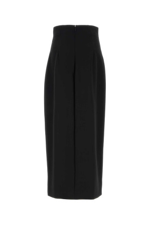 Black wool Iphora skirt Black THE ROW (11044W3273)