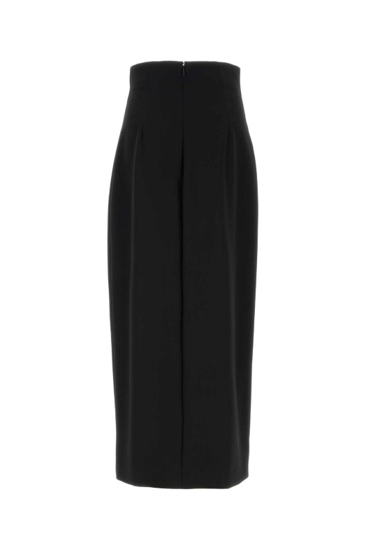 Black wool Iphora skirt Black THE ROW (11044W3273)