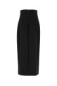 Black wool Iphora skirt Black THE ROW (11044W3273)