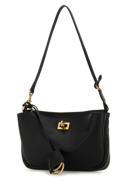 Black leather Rodeo shoulder bag Black BALENCIAGA (8141112ABKX)