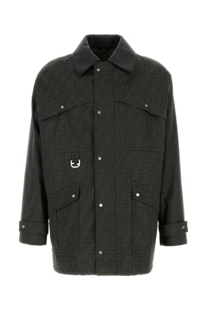 Embroidered canvas coat FENDI (FW1329ASCK)