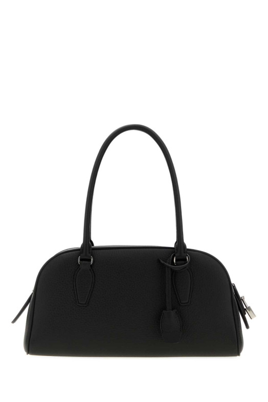 Black leather small E/W India handbag THE ROW (W2120L129)