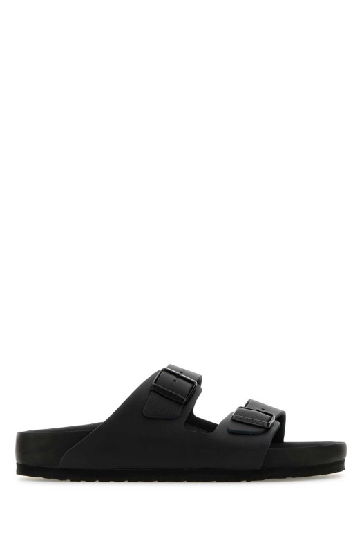 Черные кожаные тапочки Arizona BS от BIRKENSTOCK (1026843)