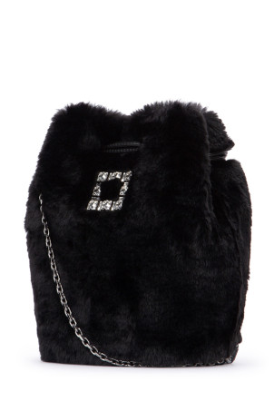 TRES VIVIER AUMONIERE FUR BLUE ROGER VIVIER (RBWANME5100MSR)