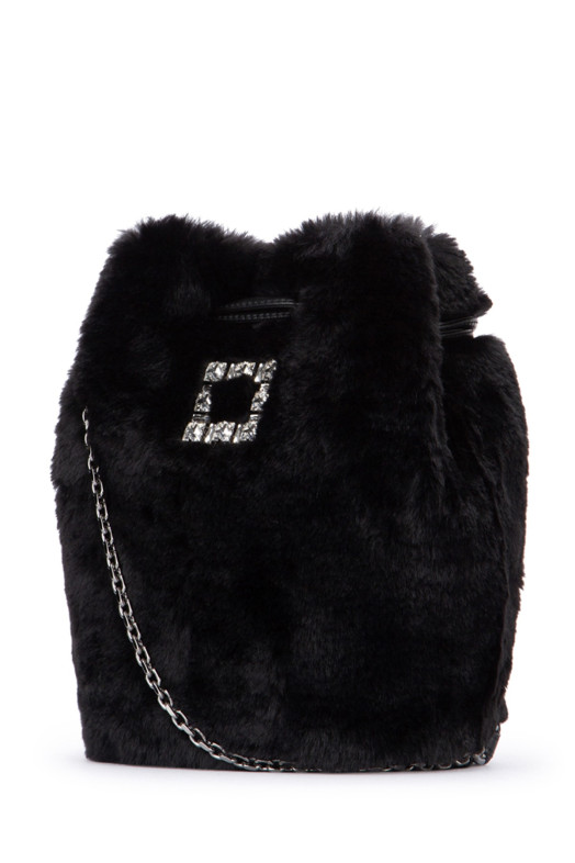 TRES VIVIER AUMONIERE FUR BLUE ROGER VIVIER (RBWANME5100MSR)