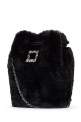TRES VIVIER AUMONIERE FUR BLUE ROGER VIVIER (RBWANME5100MSR)