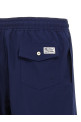 Logo embroidery swim shorts Blue