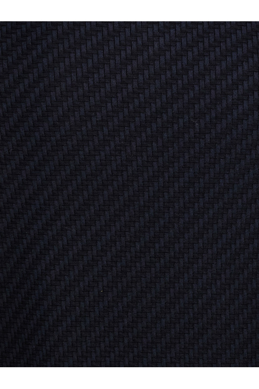 Woven knit polo shirt Blue