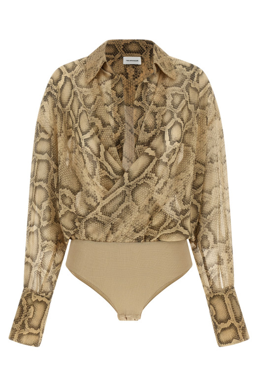 Боди «Палома», бежевый T190929BTNP264NATURALPYTHON