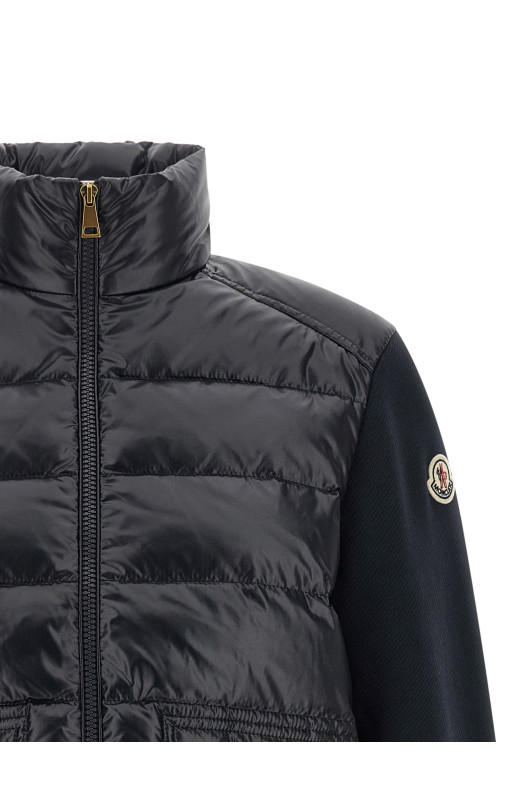 Кардиган с подкладкой из двух материалов, синий MONCLER L20938G0001789BG6778