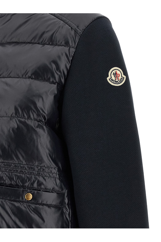 Кардиган с подкладкой из двух материалов, синий MONCLER L20938G0001789BG6778