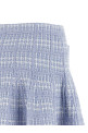 Юбка из трикотажа синего цвета SELF PORTRAIT AW26146SKBLBLUE