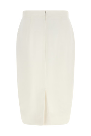 High waist skirt White