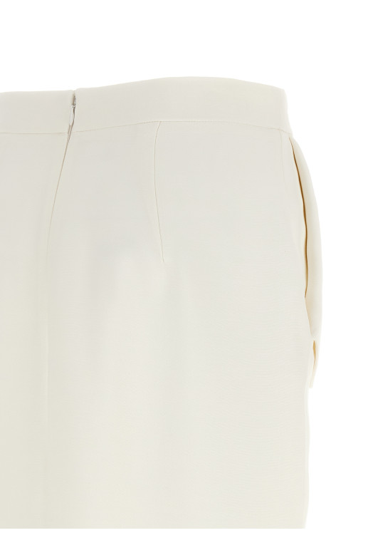 High waist skirt White