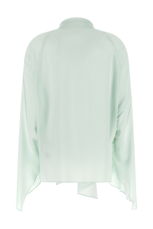 Lavallière collar shirt Green