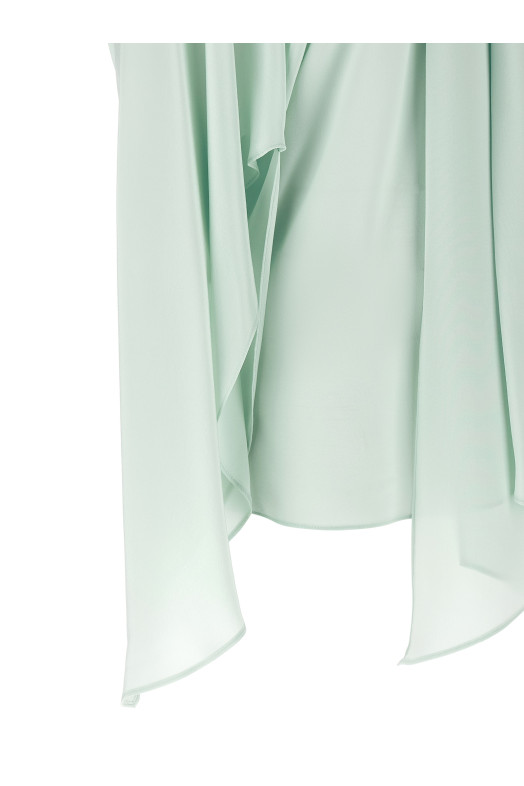 Lavallière collar shirt Green