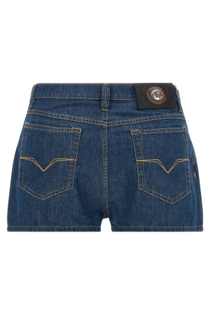 Chambray denim shorts Blue