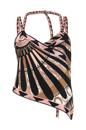 'Soleil' scarf top Pink