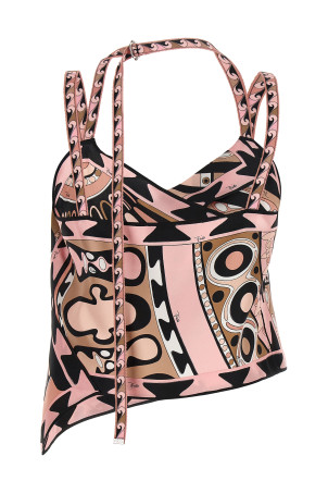 'Soleil' scarf top Pink