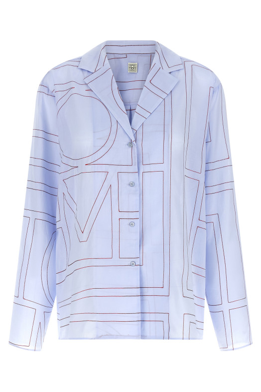 Рубашка «Monogram» СИНЯЯ 243WRT976FB0239206