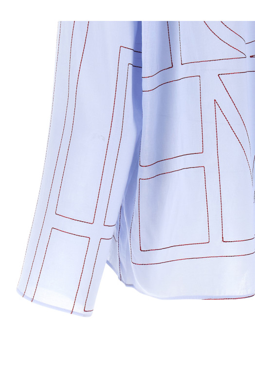 Рубашка «Monogram» СИНЯЯ 243WRT976FB0239206