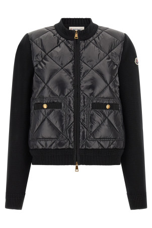 Padded cardigan Black