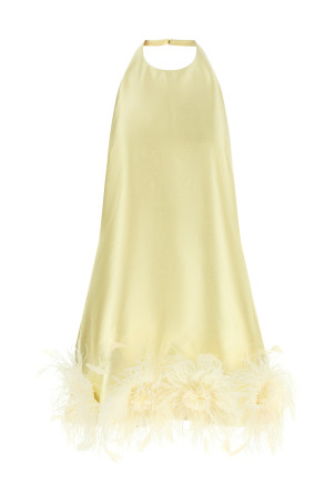 Feather Dress Yellow