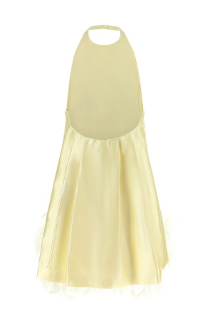 Feather Dress Yellow