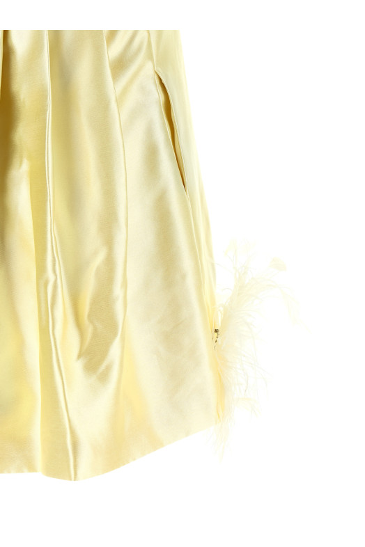 Feather Dress Yellow