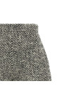Bouclé wool shorts Black-grey