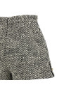 Bouclé wool shorts Black-grey