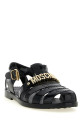 Сандалии из желе с логотипом в виде надписи, черные MOSCHINO MB16501G0PG20000