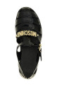 Сандалии из желе с логотипом в виде надписи, черные MOSCHINO MB16501G0PG20000