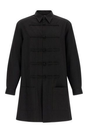 'China Button' shirt Black