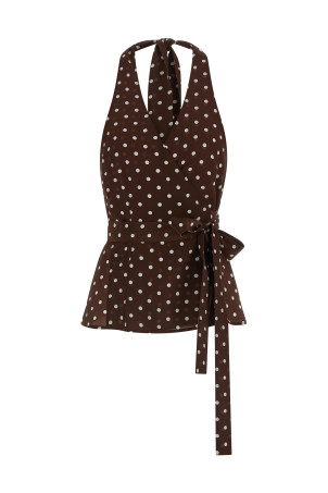 'Sbillo' top Brown