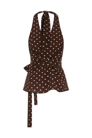 'Sbillo' top Brown