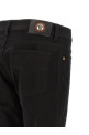 Medusa embroidery jeans Black