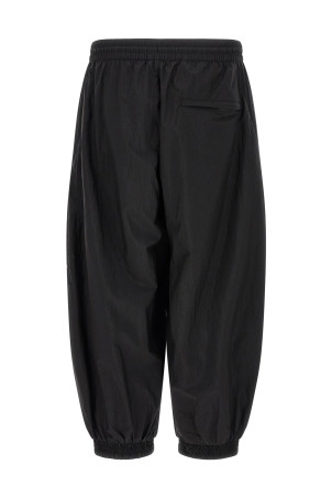 Rough-edged joggers Black