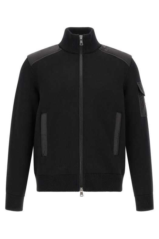 Кардиган Moncler «Padded Wool Zip-Up»  Черный L20919B00003M1131999