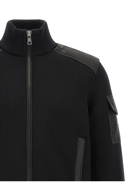 Кардиган Moncler «Padded Wool Zip-Up»  Черный L20919B00003M1131999
